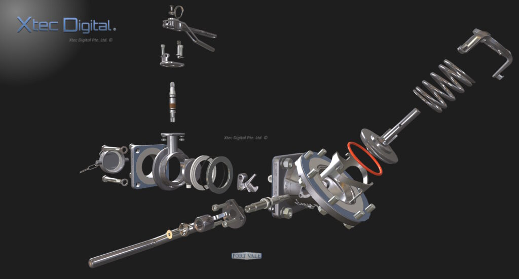 3D Interactive Tank Components